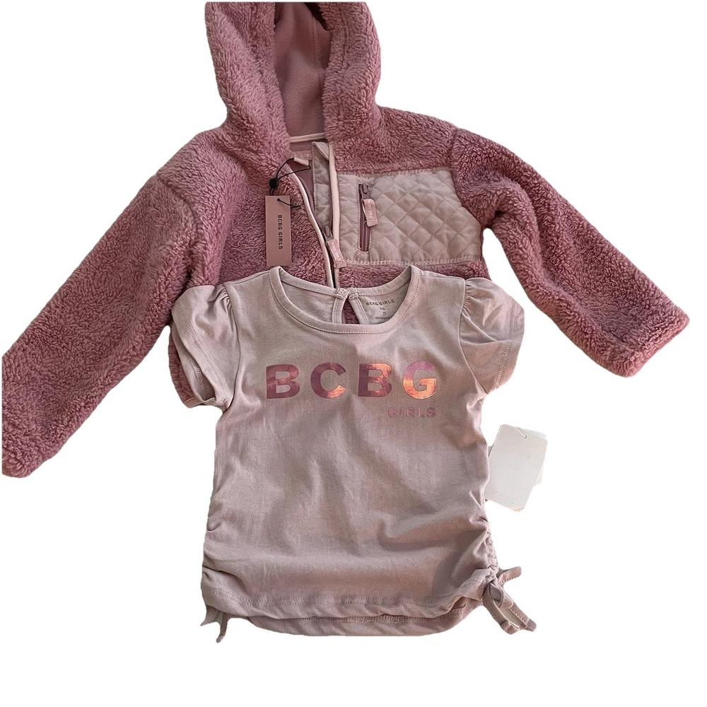 NWT! BCBG Girls Pink  Jacket And Matching Top Size 2 Toddler